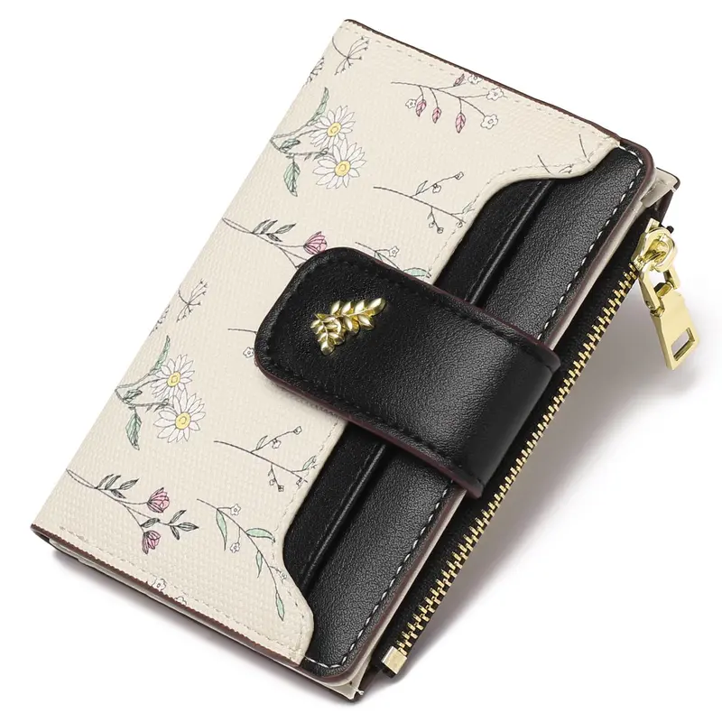 VTLASK Women's RFID Shielded Durable Fashion Card Slot Wallet - PU (Polyurethane) Artificial Leather Long Clutch-Shape Zipper Pouch with Zip Coin Pocket, Slim Portable Anti-Theft Casual Accessory