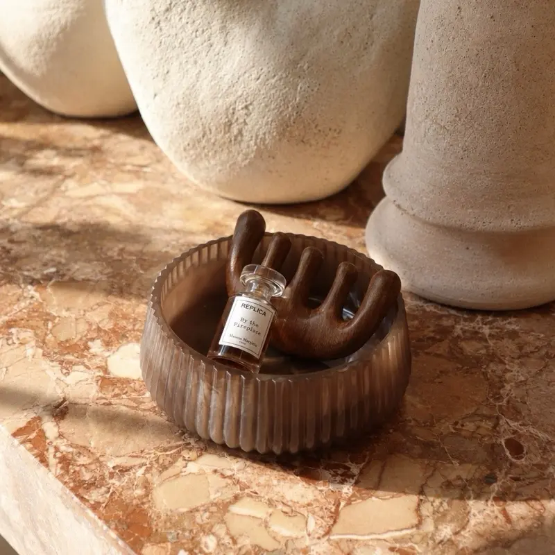 Elia Resin Catchall Bowl, Aesthetic Stylish Tableware with Exquisite Craftsmanship for Home Decoration
