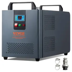 VEVOR Industrial Water Chiller, CW - 5200, Industrial Water Cooler Cooling System with Built - in Compressor 7L Water Tank Capacity 13 L/min Max Flow Rate, for CO2 Laser Engraving Machine Cooling Machine