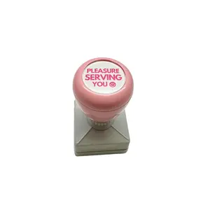 "Pleasure Serving You" Smiley Face Stamp