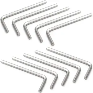 10 count 5/32" Hex Key Wrench, L Shape Allen Wrench, Chrome Vanadium Steel