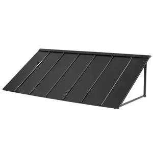 VEVOR Fixed Metal Awning 80 x 36 in,  Window Awning Door Canopy, Stable Triangle Steel Frame Exterior Awnings Rain, and Snow Sunlight Protection for Door Entrance, Windows, Porches, Balconies