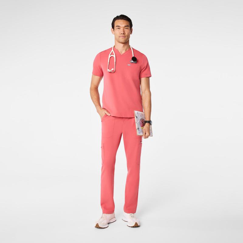 men's Pulmonary Pink Chisec - Three-Pocket Scrub Top