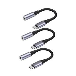 (3pcs) USB-C to 3.5 mm AUX Adapter Compatible with iPhone 17 16 15, Samsung Galaxy, Note, Pixel Devices iPad Pro, & More