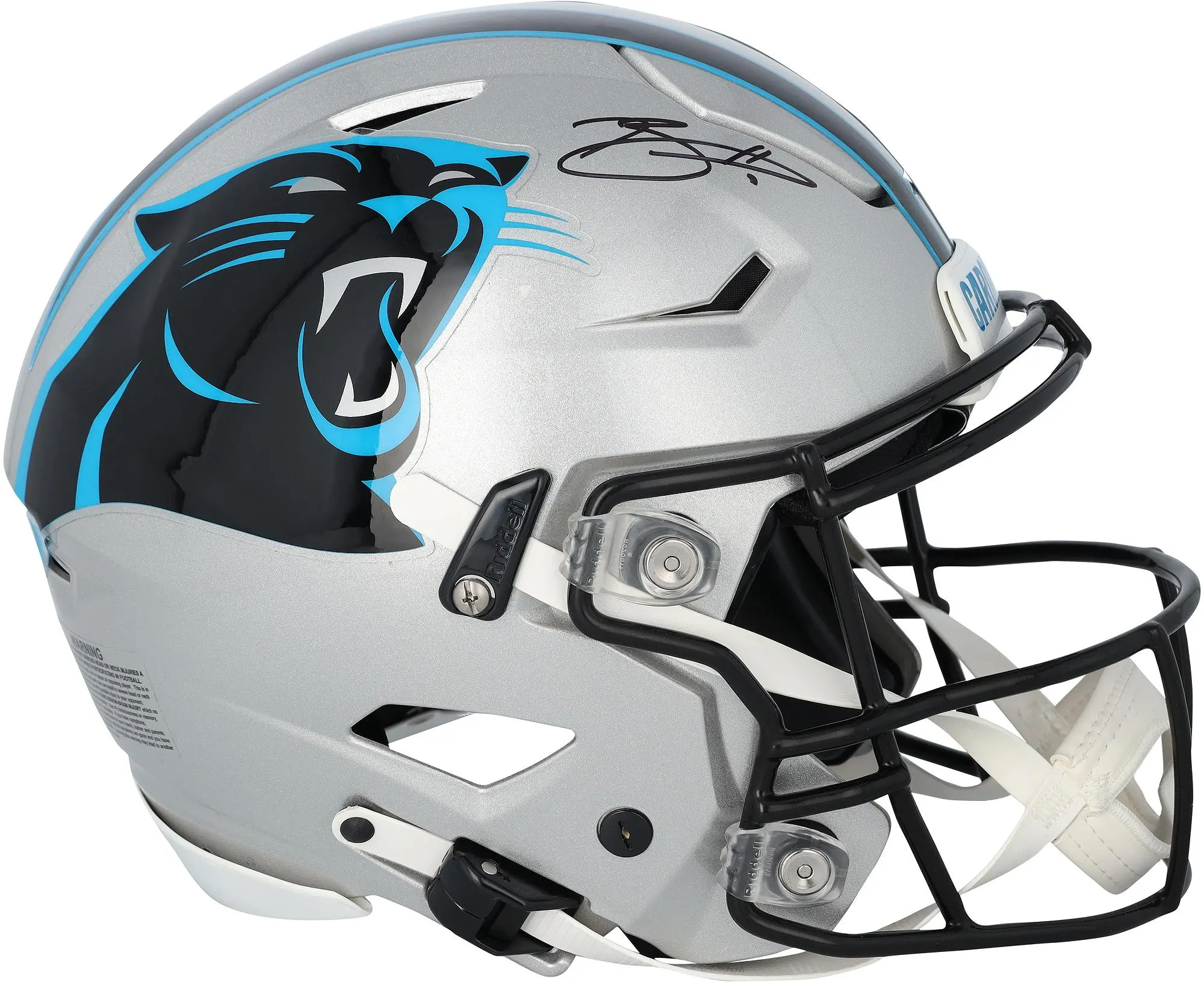 Bryce Young Carolina Panthers Autographed Riddell Speed Flex Authentic Helmet - Fanatics Authentic Certified