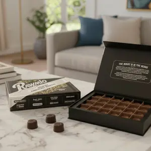 Rawmio 70% Dark Chocolate Bonbons, 24 Bonbons