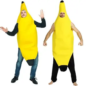 FruitCostume;FruitBananaSuperheroAdultClothesHalloweenCartoonPerformanceOutfitAnimeSuit