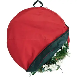Santa'S Bags [30 Inch Wreath Storage Container] - for Christmas Wreath up to 30 Inches in Diameter | Bag Hooks Directly to Your Wire Wreath Frames to Prevent Sagging and Deformed Wreaths (30-Inch) Santa's Bags