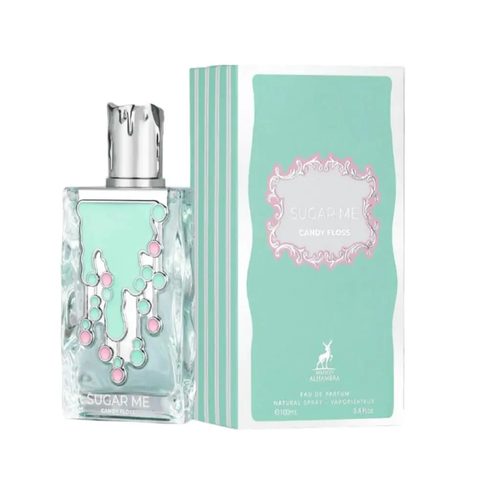 Lattafa Sugar Me Candy Floss Unisex Eau De Parfum - 100ml/3.4 fl oz Gourmand Vanilla Floral Cotton Candy EDP Perfume Spray for Everyday Wear