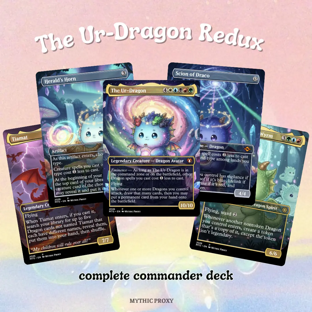 MTG Proxy 100+ Card Commander Deck Dragon Ascendancy | Five-Color Dragon Tribal Theme | Includes Tokens - TikTok Shop MTG Proxy 100+ Card Commander Deck Dragon Ascendancy | Five-Color Dragon Tribal Theme | Includes Tokens - TikTok Shop