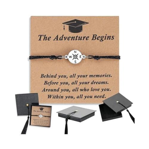 2026 Graduation Gifts for Her/Him - Adjustable Unisex Bracelet for Primary/Middle School/High School/College Grads
