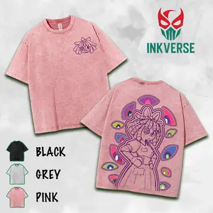 Ragatha v2 The Amazing Digital Circus Double Printed Lightweight Acid Washed Tee TV Show Graphic Top Shortsleeve Cotton Gift TShirt, Gift T-Shirt For Movie Lover tees good