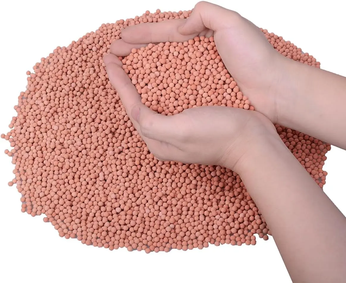 2.0 LB Clay Pebbles, 1/8'' Gardening Ceramsites Growing Media for  Orchids, Aquaponics, Aquaculture Hydroponics. Ceramsite Clay Rocks Decor Cultivation, Leca for