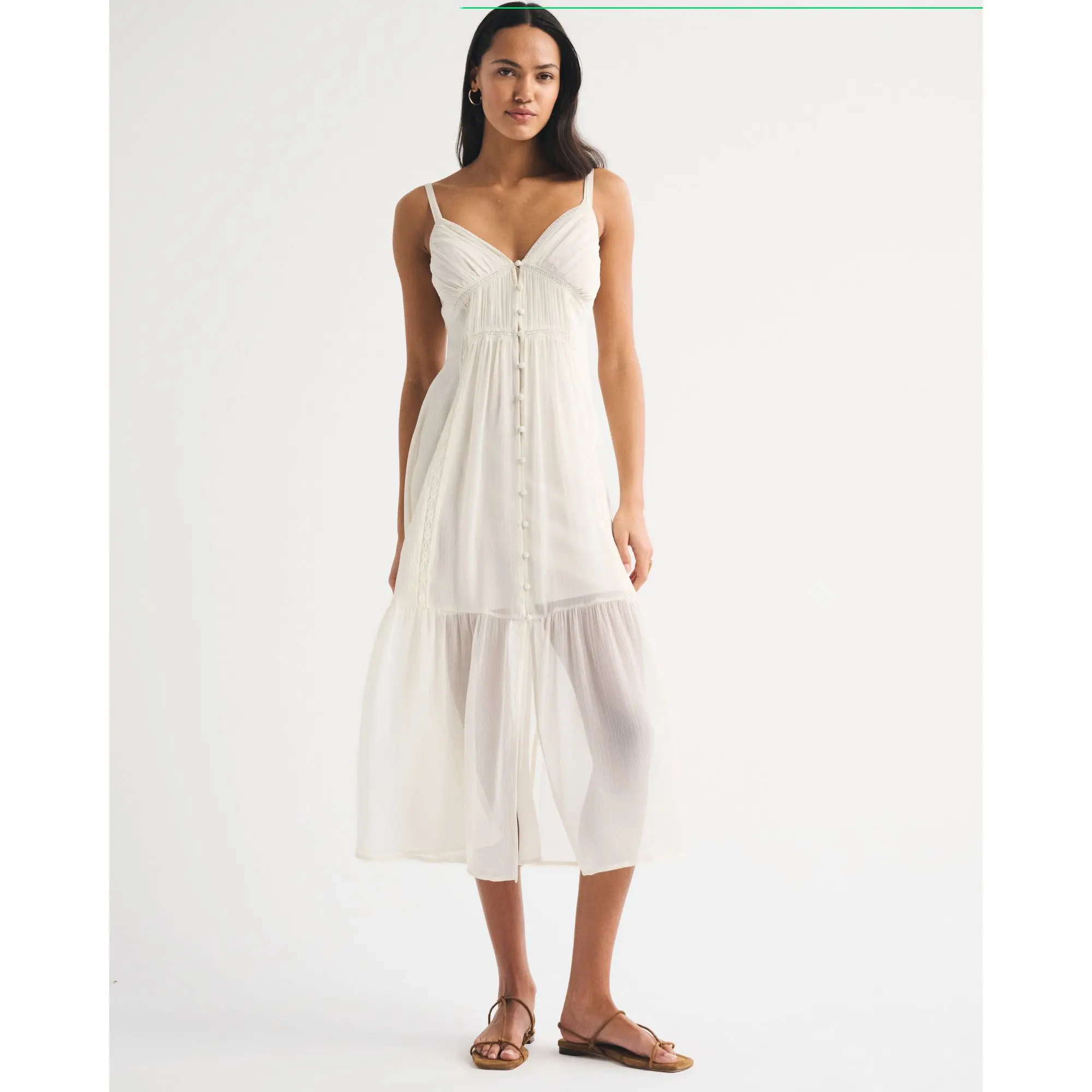 Abercrombie & Fitch Bra-Free Button-Through Duster Midi Dress - TikTok Shop Abercrombie & Fitch Bra-Free Button-Through Duster Midi Dress - TikTok Shop