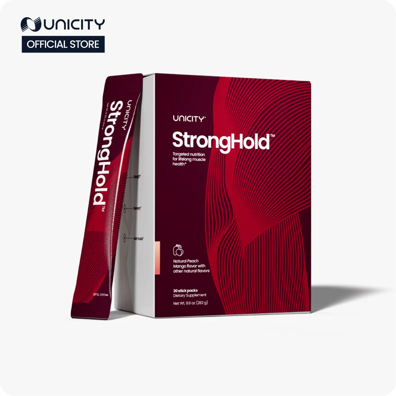 Unicity StrongHold - Creatine Monohydrate, HMB, and L-Leucine Supplement for Muscle Support - 30-Day Supply