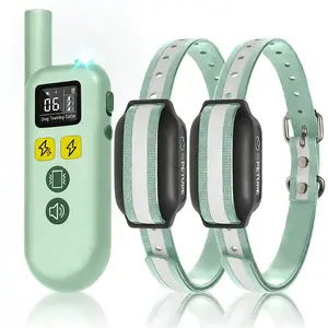 Dog Shock Collar for 2 Dogs, 3300ft Training Collar with Remote, 3 Modes: Beep, Shock, Rechargeable, Adjustable, for Medium Large Dogs (20-150lbs)