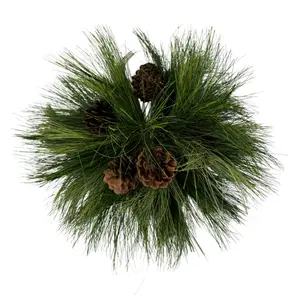 Long Needle Pine Orb with Cones for Festive Decorations and Holiday Celebrations