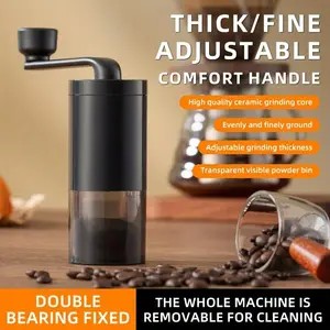 Portable Manual Coffee Grinding Tool, 1 Count Detachable Large-capacity Coffee Bean Warehouse with Handle, Coffee Making Tool for Home Office Use, Coffee Grinders
