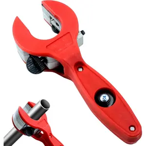 Ratcheting Tubing Cutter 2-in-1, Copper Tube and PVC Pipe Cutter, Close Quarters Ratcheting Cutter with Blade for 0.3" to 1.1" (8-29mm) Pipes