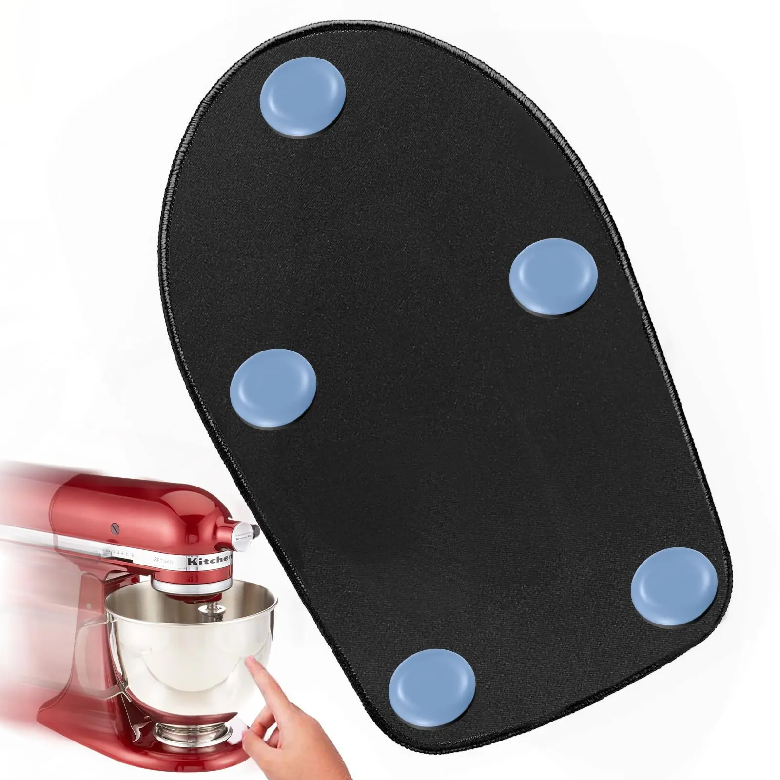 Mixer Slider Mat For 4.5-5qt Stand -sliding Mats Slide Mover Pad Compatible With 4.5-5 Qt Tilt-head  5pcs Diy Adhesive Teflon Self-stick Appliance Sliders