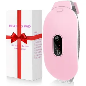 Cordless Menstrual Heating Pad Belt for Women – Portable Waist & Abdomen Warm Belt with 6 Heat Levels & 6 Massage Modes