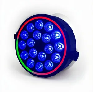 AUVI PAR Light with LED Ring – 18×12 RGBW