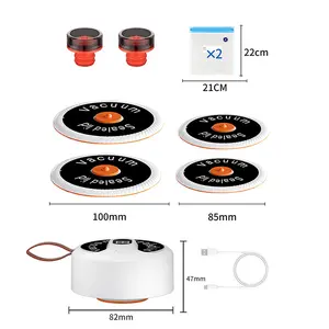 Vacuum Sealer Kit 10-Piece Set for Mason Jars Wine Bottles & Cups Automatic Food Drink Sealing with Reusable Vacuum Lids Bags USB Charge 22cm x 21cm