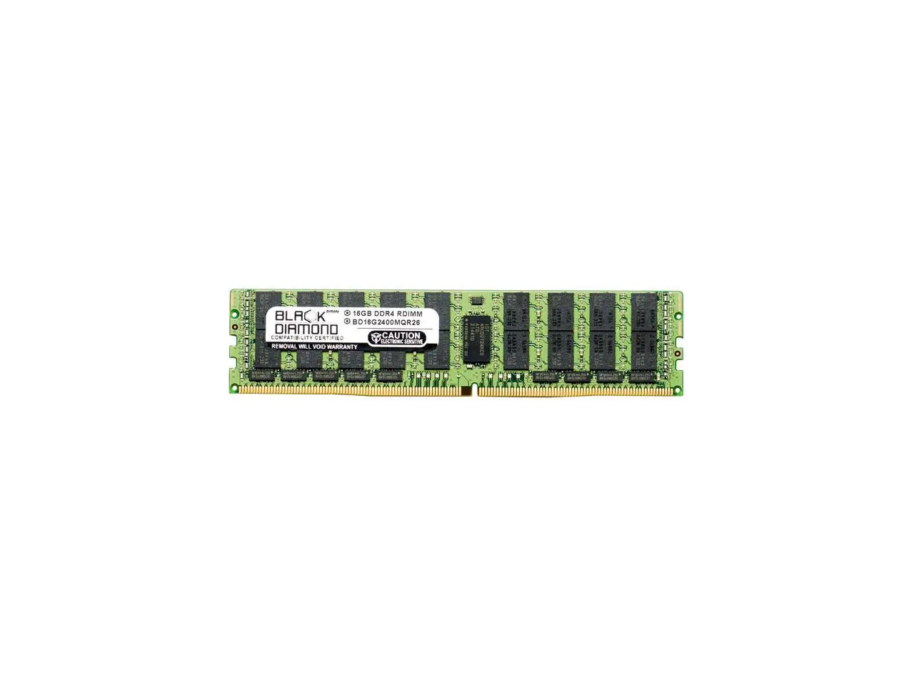 Black Diamond Memory 16GB ECC Registered DDR4 2400 (PC4 19200) Server Memory Model BD16G2400MQR26