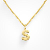 18K Gold Waterproof, Letter S