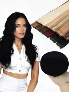Real Hair Bundles for Sewing, Dual Weft Technique, Natural Straight Texture, Multiple Colors, No Heat or Glue, Easy to Use, Perfect Hairstyle