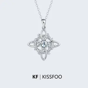 KISSFOO Celtic Wreath Knot Design Necklace Witch  Hecate Goddess Protection Accessory For Female