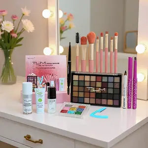 TLM 18-Piece Makeup Kit Face Makeup Set - Beginner-Friendly Foundation, & Brush Combo - Complete Face Makeup Kit for Flawless Perfect Gift for Girls