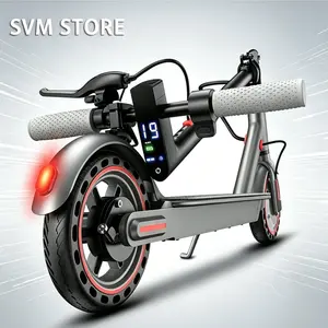 8.5" Solid Tire Portable Scooter – 350W Motor, 19MPH Max Speed, Long-Range Mileage, Double Braking Safety, App-Integrated, Perfect for Adult Riders