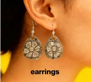6-Petal Ear Hook Findings - Floral Ear Wires for DIY Jewelry Making
