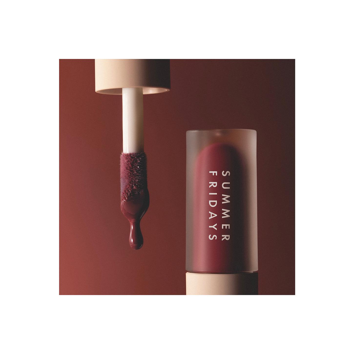 Summer Fridays Dream Lip Oil in Midnight Berry