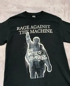 [SALE UP TO 30%] Rage Against the Machine The Battle Black Unisex T-shirt Size S-5XL, Battle of LA Album Tee, Vintage Rock Merch Unisex Shirt Made Using 100% US Cotton, Design & Printed In The USA