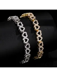 Women's High-Grade Diamond Bracelet Simple Affordable Luxury Fashion Style Women's High-Grade Super Flash Gift Love Adjustable