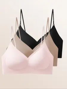 Three-Piece Maternity Nursing Bra Set Soft Lift & Gather Anti-Sagging Postpartum Breastfeeding Underwear Large Size Comfortable Support