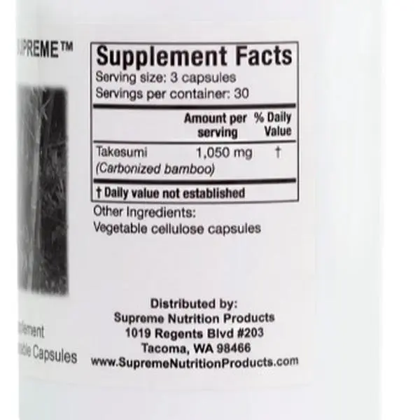 Takesumi Supreme Capsule Gluten Free GMO Free Organic Detoxing