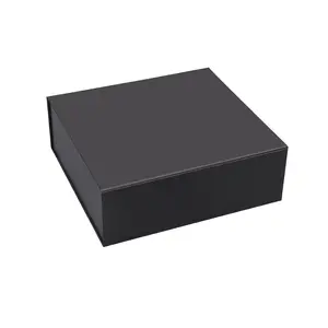 3 JYX Pcs Black Blank Magnetic Gift Box Size S 9.4"x 9.4"x 3.7" High-Quality Waterproof Scratch-Resistant for Business Gifts Birthdays Weddings Personalized Customization