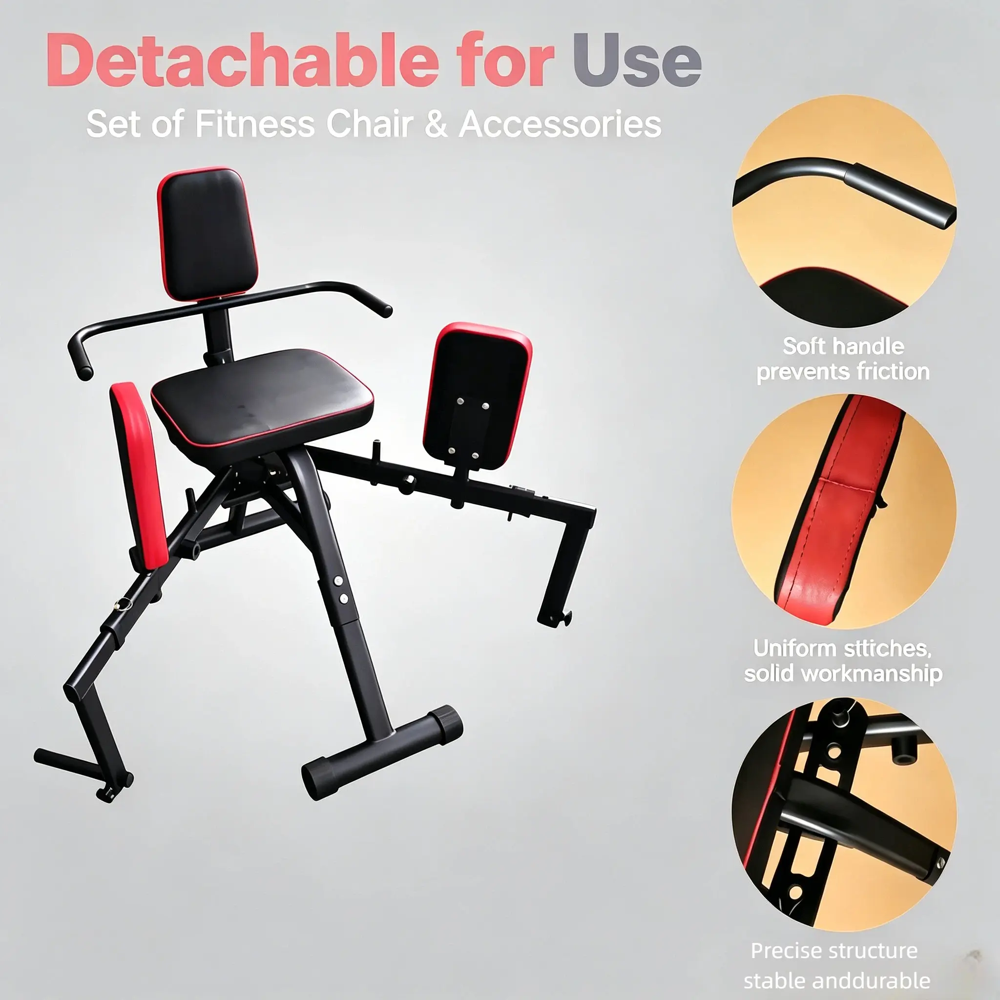 Hip Abduction/Adduction Machine with adjustable settings; designed to target the inner and outer thighs as well as the glutes—suitable for home gyms. Sport Gym Accessories Portable Fitness Equipment Thigh Strengtheners