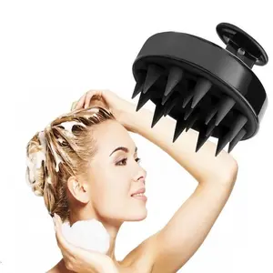 Silicone Massage Hair Brush, 1 Piece Bathing Brush, Dry Wet Hair Head Massager, Soft Silicone Scalp Brush, Scalp Stimulator, Scalp Scratcher, Suitable for Men Women Kids