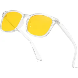 Bluelight Glasses Square Anti Glare UV400 Protection Lightweight Eyewear for Men and Women