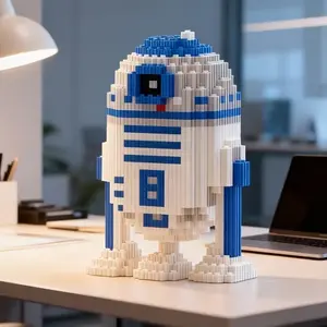 1533 Piece Robot Building Block Bricks Model Set, Stem Building Blocks, DIY Educational Assembly Toy, Enhance Focus, Living Room Desktop Decoration, Handmade Craft Kit, Birthday Gift