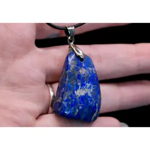 Lapis Lazuli Necklace – Natural Blue Gemstone Pendant