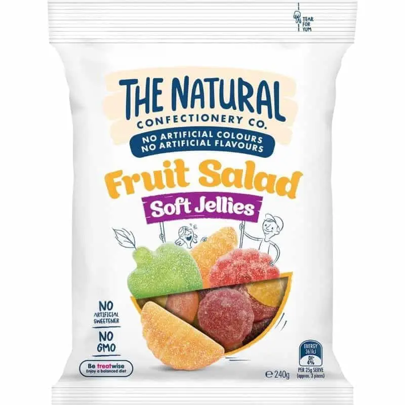Australian The Natural Confectionery Soft Jellies Fruit Salad 7.76 oz (220g)