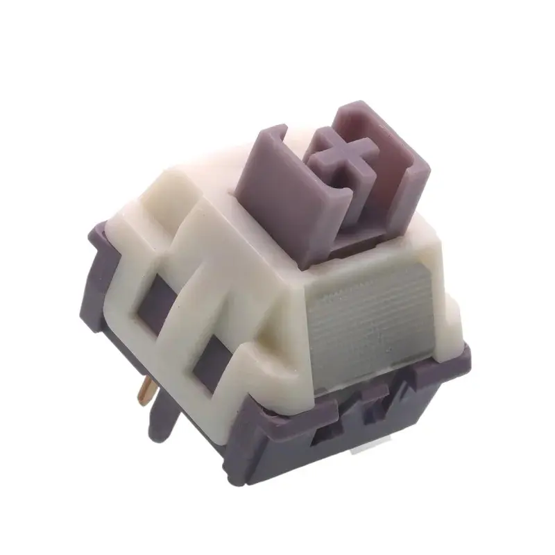 Yamatake Silent Tactile Switches - Pre Lubricated, 5-Pin Hot-Swappable, POM Stem (Lichicx) for MX Mechanical Gaming Keyboards Tactile Feedback Keyboard Pre Lubed Switches PC Accessories Gaming
