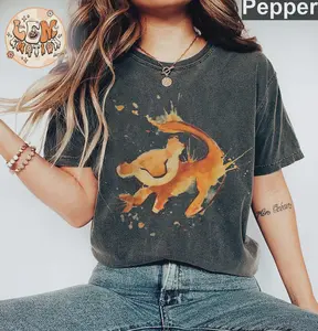 Retro 90s Cute Lion King Painting Comfort Colors Shirt, Vintage Lion King Shirt, Hakuna Matata Shirt, Family Shirts