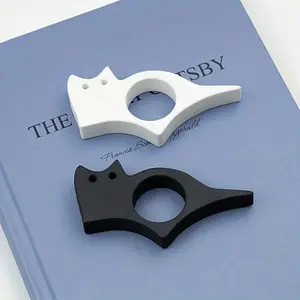 Ergonomic Plastic Thumb Bookshelf, Fashion Single Hand Reading Aid, Comfortable Grip, Perfect for Book Lovers, Book Mark