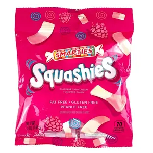 Smarties Squashies Raspberry and Cream Flavored Candy-1 Bag 5 oz Smarties Squashies Raspberry and Cream Flavored Candy-1 Bag 5 oz